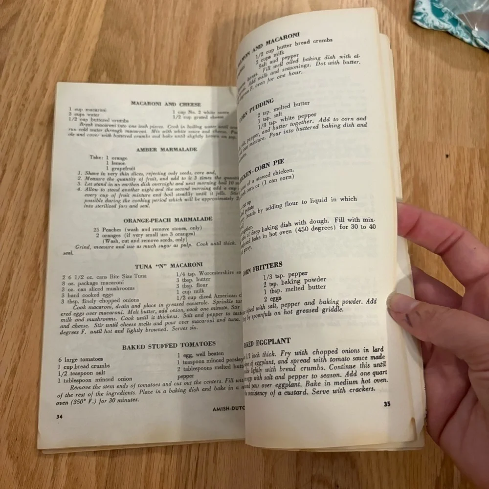 Amish Dutch Cookbook by Ruth Redcay 1972 Vintage Booklet PA Dutch German Recipes